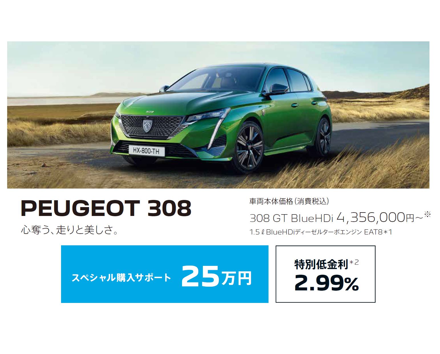 在庫車限り無くなり次第終了 PEUGEOT 308